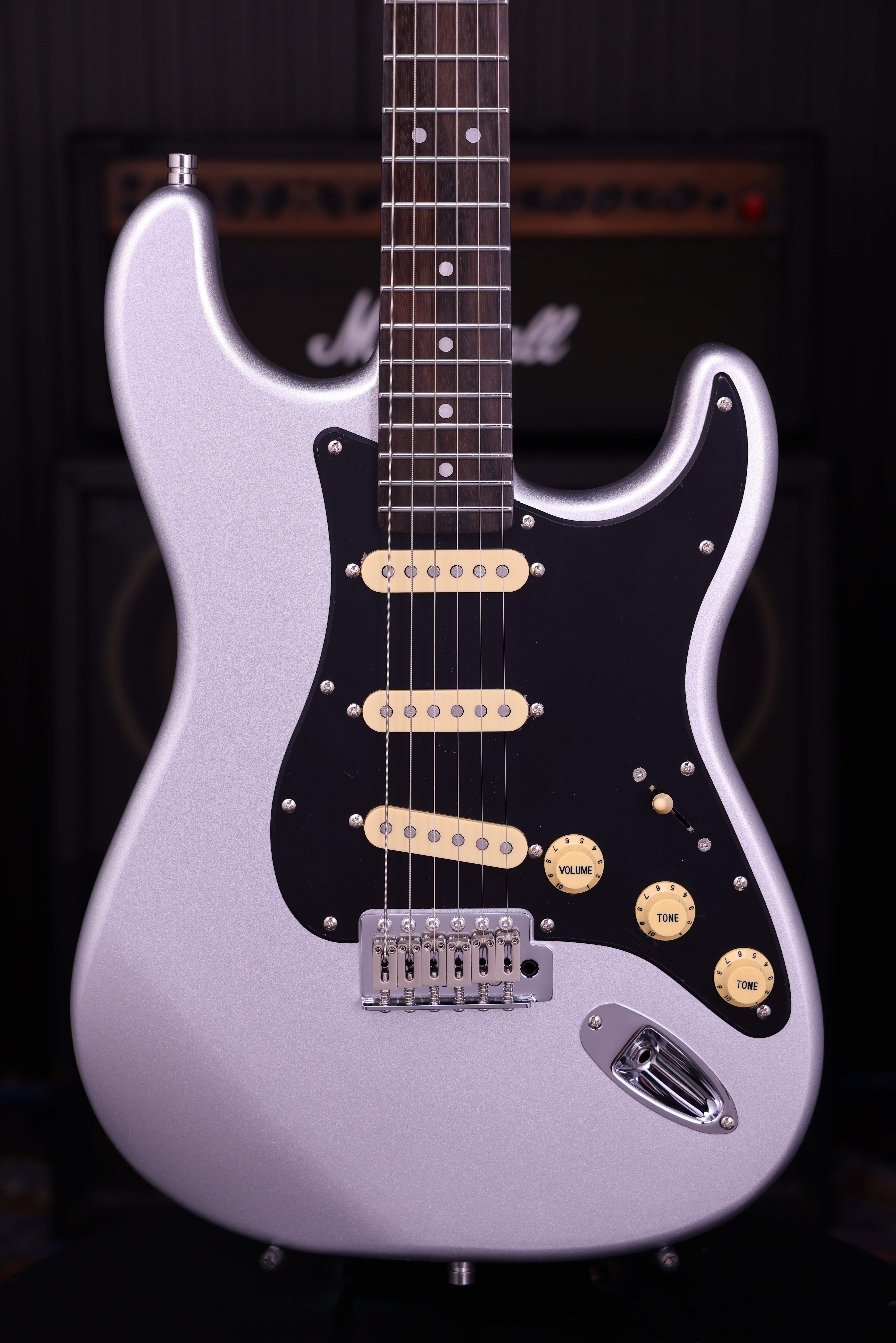 PS-3 Silver SSS ST-Style E-Gitarre